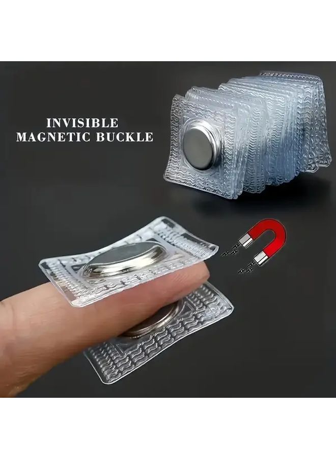 10 Pcs Magnetic Snap Buttons Invisible Buckles For Bags Clothing Curtains Hidden Round Closures Fasteners No Show Design - Image 1
