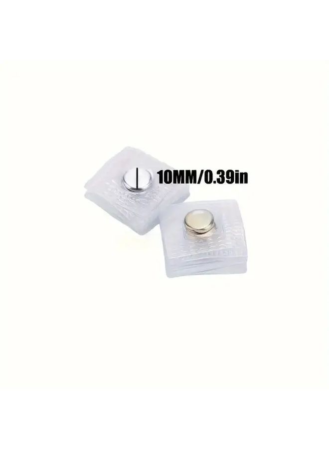 10 Pcs Magnetic Snap Buttons Invisible Buckles For Bags Clothing Curtains Hidden Round Closures Fasteners No Show Design - Image 4