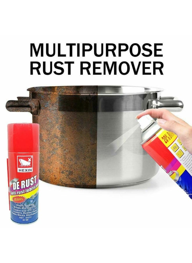 بخاخ مزيل الصدأ السحري - تركيبة شديدة التحمل سعة 400 مل للأسطح المعدنية والأدوات والمعدات - بخاخ سريع المفعول لتنظيف التآكل والحماية - Image 1