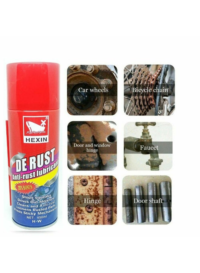 بخاخ مزيل الصدأ السحري - تركيبة شديدة التحمل سعة 400 مل للأسطح المعدنية والأدوات والمعدات - بخاخ سريع المفعول لتنظيف التآكل والحماية - Image 3