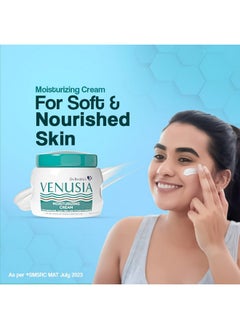 VENUSIA Moisturizing Cream By Dr. Reddy'S I Body & Face Cream For Dry To Very Dry Skin Iwith Aloe Vera, Vitamin E And Squalene I Upto 24 Hrs Hydration I Non Comedogenic, Non Greasy I 100G  - Image 2