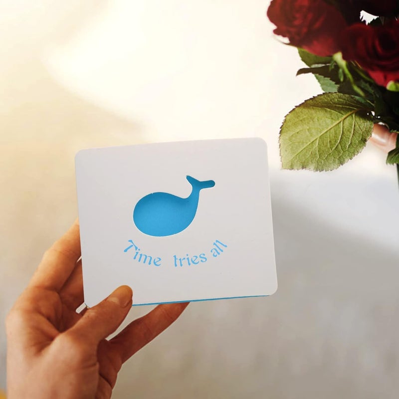 klarako 50pcs message greeting card Mothers Day Greeting Cards festival cards Greeting Cards Blank out cards Distance Valentines Day Cards Heart cards for lover gift paper jam 3d - Image 5