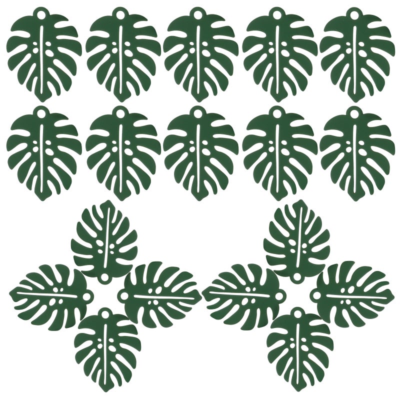 50Pcs Monstera Leaf Charms Alloy Leaves Charms Hollow Leaf Metal Pendants DIY Jewelry Charms - Image 1