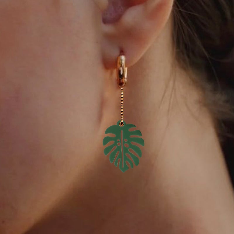 50Pcs Monstera Leaf Charms Alloy Leaves Charms Hollow Leaf Metal Pendants DIY Jewelry Charms - Image 2