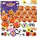 spring flower SpringFlower 168 PCS Halloween Party Favors For Kids 24 Pack Prefilled Halloween Pumpkins With Toys Halloween Toy Bulk For Kids Gifts Trick or Treat School Classroom Rewards - Image 3