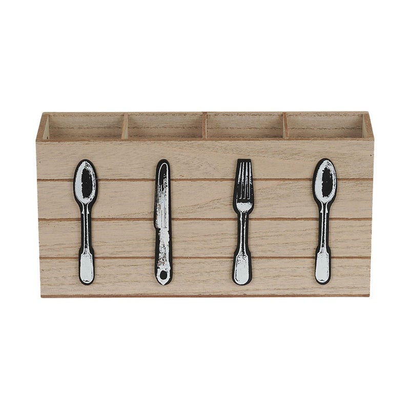 2pcs Cutlery Organizer Kitchen Utensil Storage Box Forks Spoons Knives Holder - Image 1