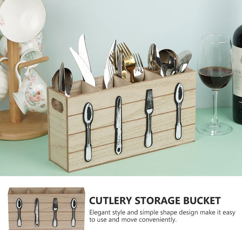 2pcs Cutlery Organizer Kitchen Utensil Storage Box Forks Spoons Knives Holder - Image 5