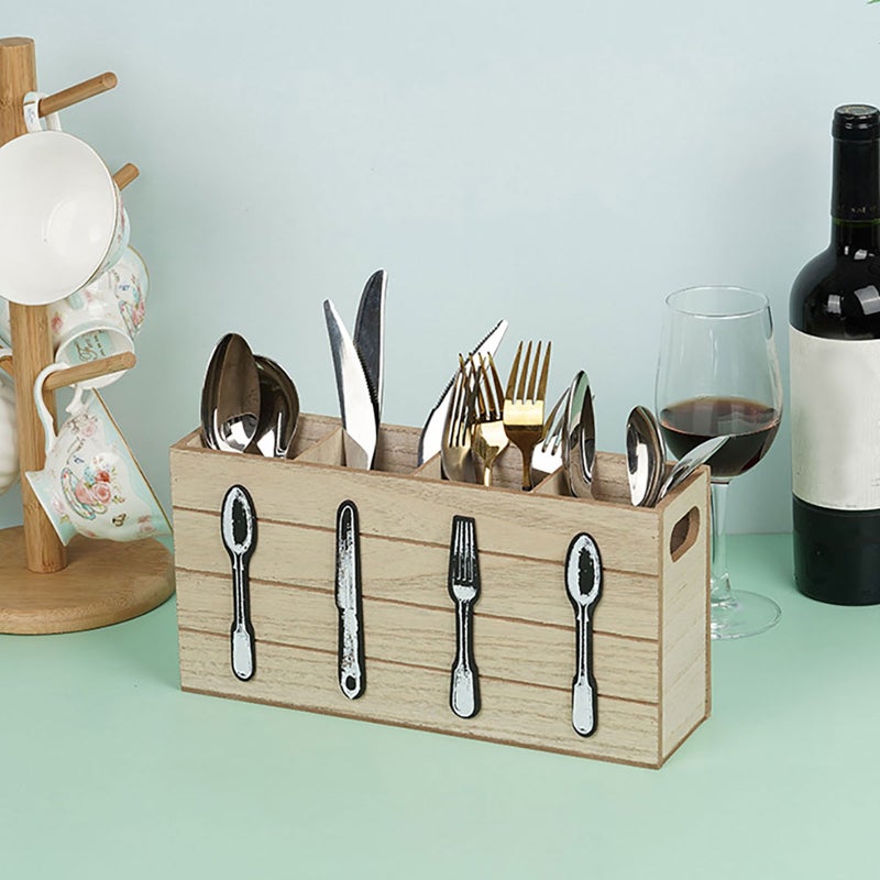 2pcs Cutlery Organizer Kitchen Utensil Storage Box Forks Spoons Knives Holder - Image 4