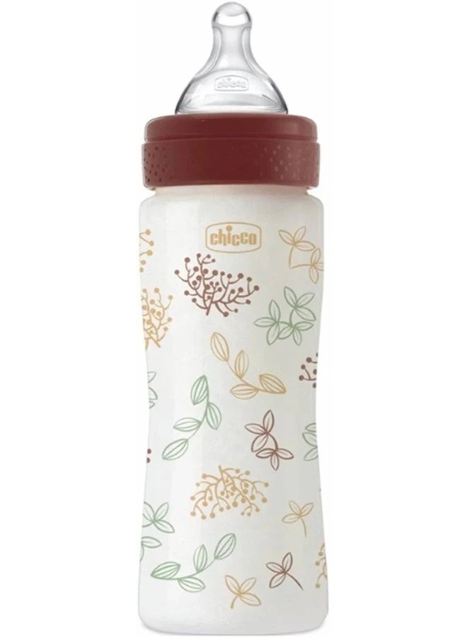 Chicco Perfect 5 Eco+ BPA-Free Plastic Baby Bottle Fast Flow 4m+ 330ml - Image 1