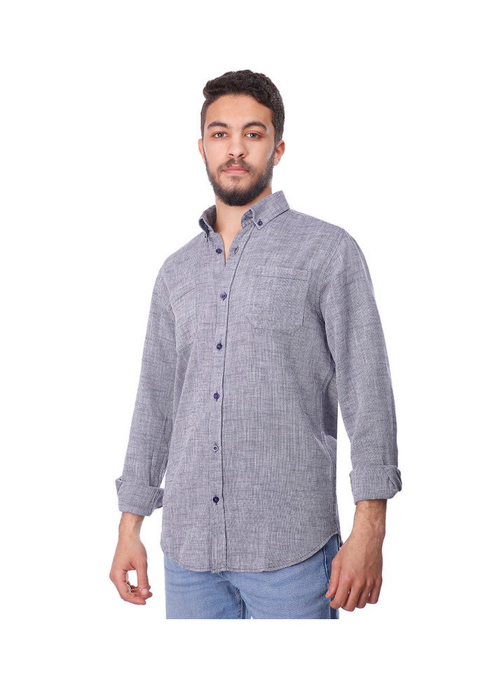 كوب قميص كوب بأزرار للرجال - Image 1