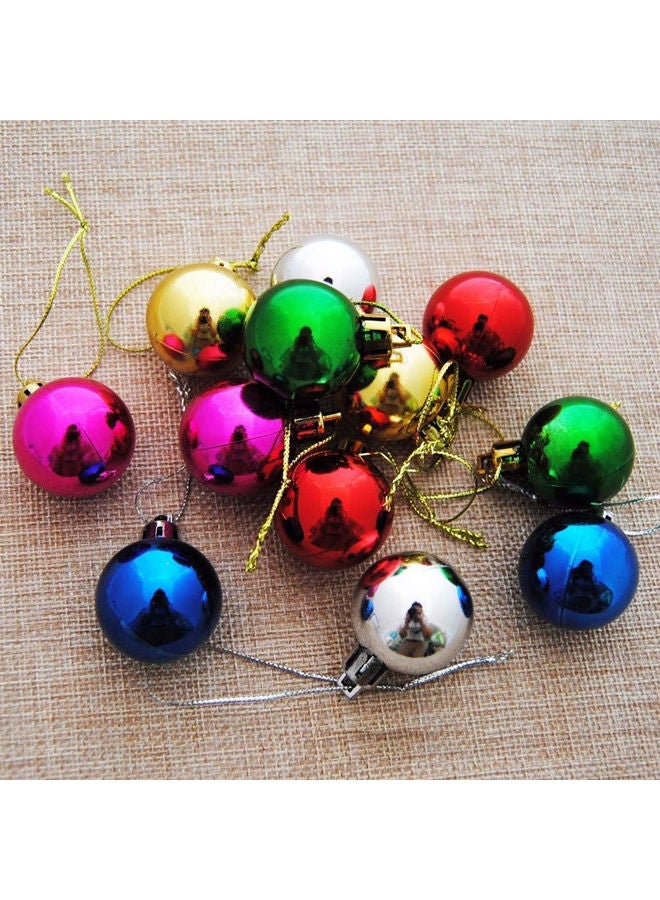 كرات صغيرة لتزيين شجرة الكريسماس 12 قطعه - Image 2