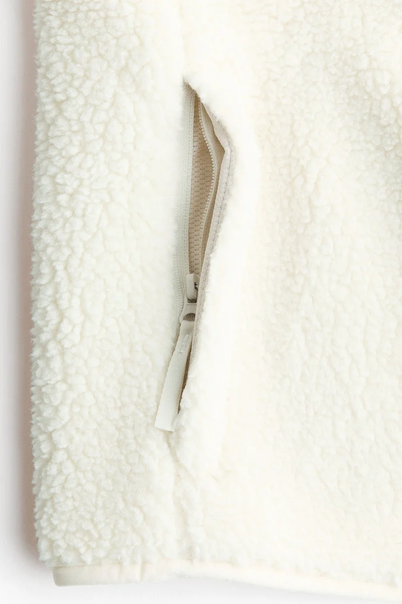 H&M  Loose Fit Teddy sports gilet for Women | Best Price UAE