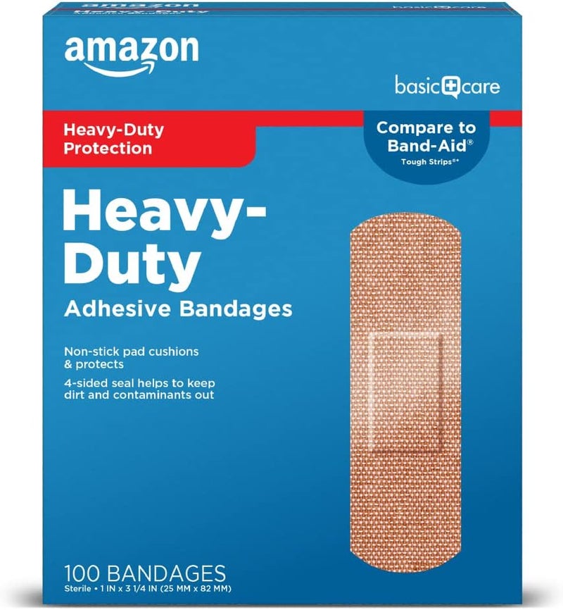 Care HeavyDuty Fabric Adhesive Bandages First Aid and Wound Supplies One Size 100 Count - Image 1