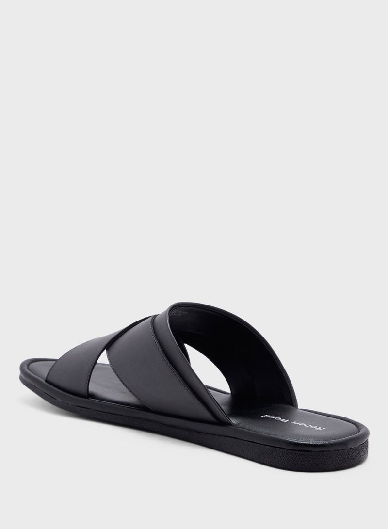 روبرت وود صنادل كاجوال بحزام متقاطع - Image 3