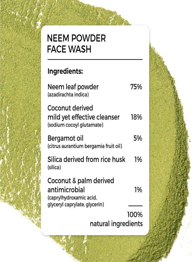 Brillare Powder face wash Combo, Neem, Vitamin C & Rose facewash, for Oily, Acne Prone, Pigmented, Ageing, Dry and Dull skin, 15 gram each - Image 2