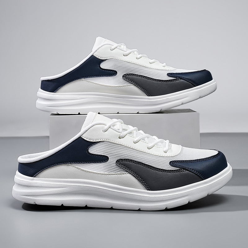 Casual Color-Blocking Fashion Thick-Soled Sandals Korean Style Trendy Couple'S Closed-Toe Beach Slippers - Image 3