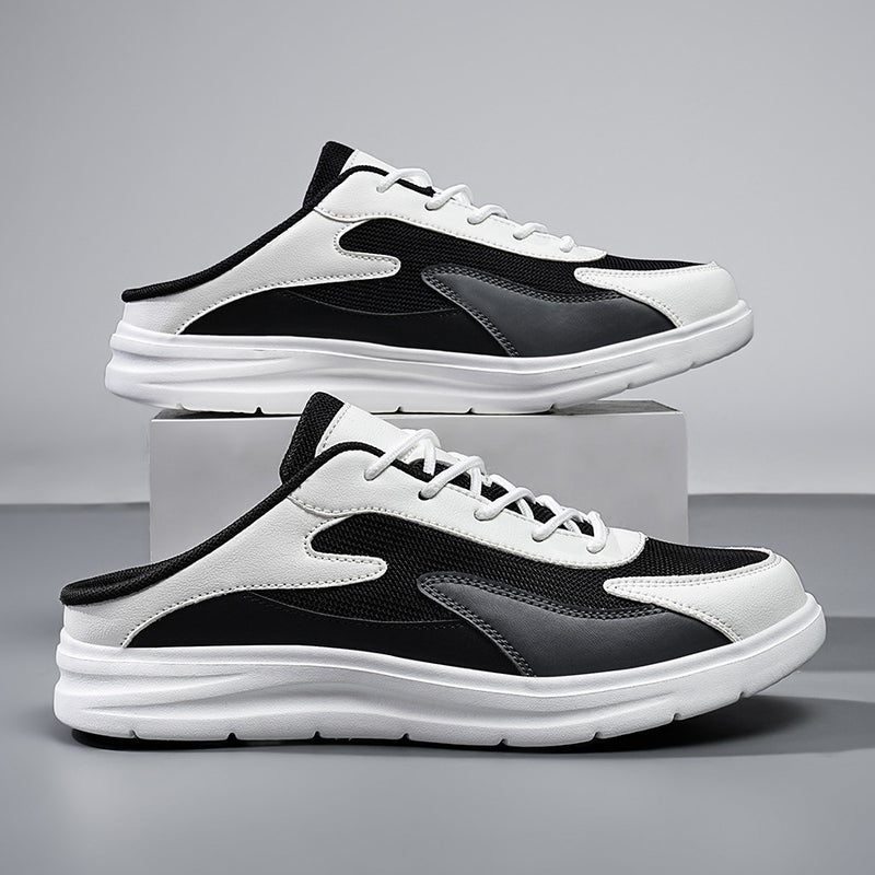 Casual Color-Blocking Fashion Thick-Soled Sandals Korean Style Trendy Couple'S Closed-Toe Beach Slippers - Image 5