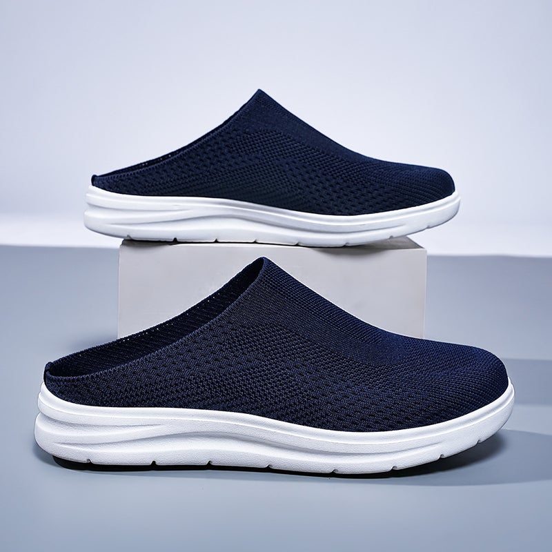 Casual Color-Blocking Fashion Thick-Soled Sandals Korean Style Trendy Couple'S Closed-Toe Beach Slippers - Image 1