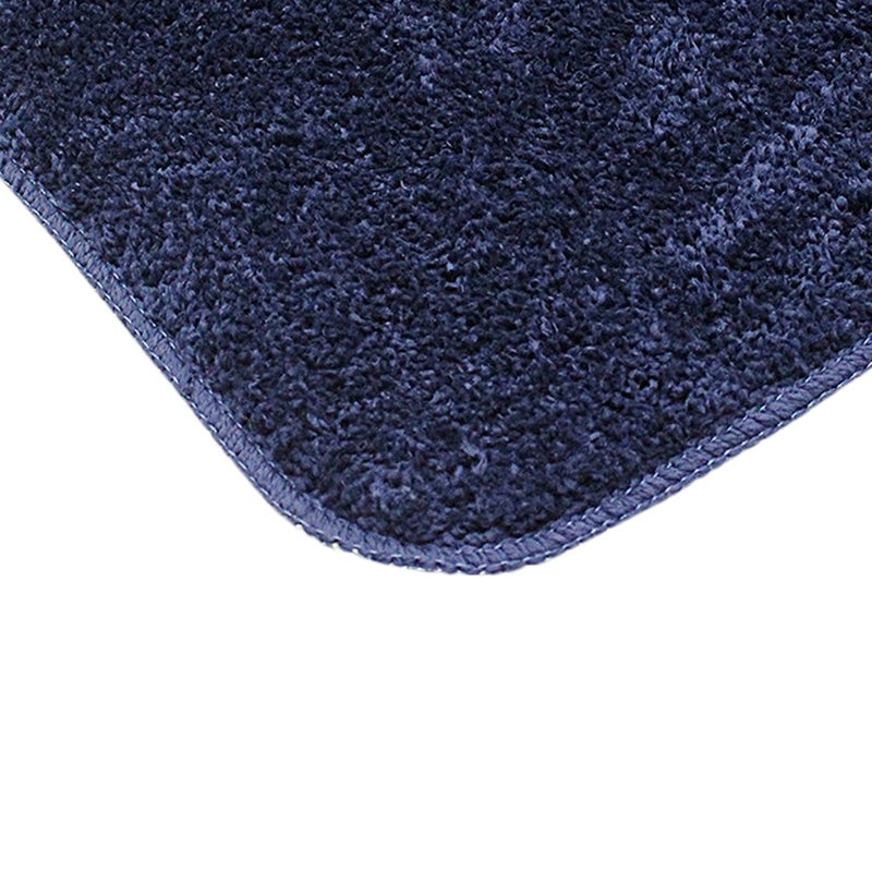 SKIVE India Stylish Anti Skid Backing Super Soft Velvet Feel Fur Bedside-skive2 Runner for Bedroom Living Room Floor Home Decoration (Blue, 40 x 120 CM) 1Pcs - Image 4