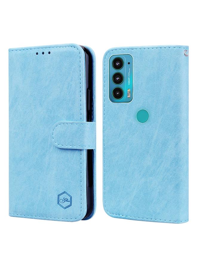 اس-توب جراب لهاتف Motorola Moto E20 / E30 / E40 مصنوع من الجلد الزيتي PU + TPU - Image 1