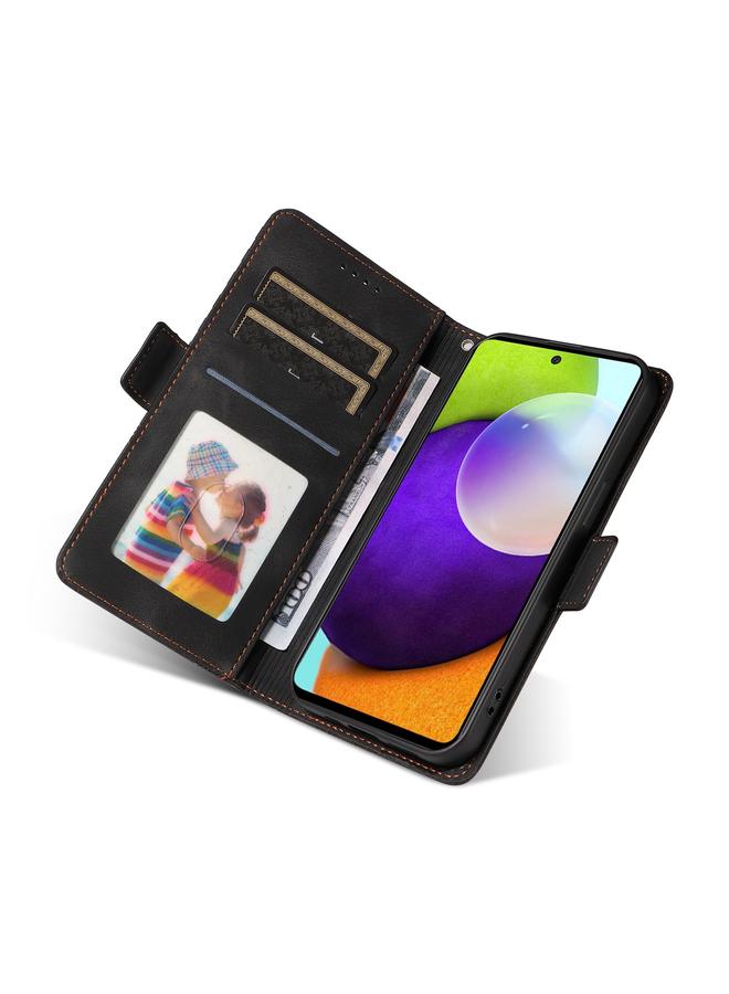 S-TOP Case For Samsung Galaxy A52 4G / 5G Embossed Rhombus Starry Leather Phone Case - Image 4