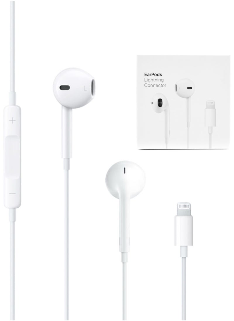 SH PROTECT TOUCH - Wired For iPhone  [MFi Certified] Without Bluetooth  Microphone and Volume Control -Earbuds for Music and Phone Calls, Compatible for iPhone 7/8/X/Xs/XR/se/11/12/13/14/Pro/Pro Max (Direct Use) Lightng - Image 1