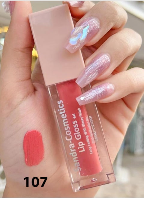 Sandra Liquid Gel Lip Gloss, shade107 multi-colour