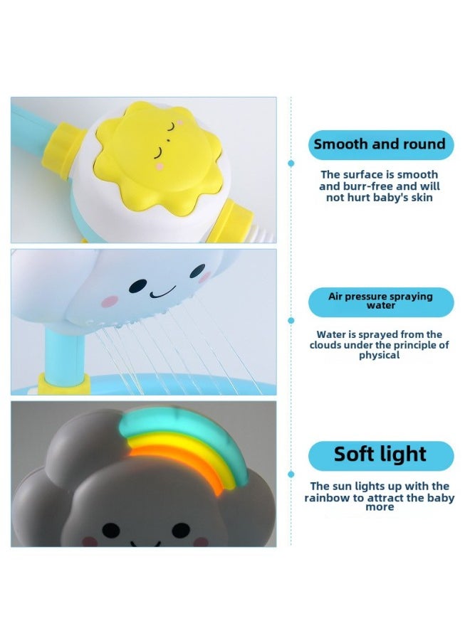 Generic - Cloud Spray Bath Basin Swimming Baby Boys And Girls Bathing Water Toys Cross Border Suit Baby Shower-Color:Electric Elephant Shower Head (opp Bag) - Image 1