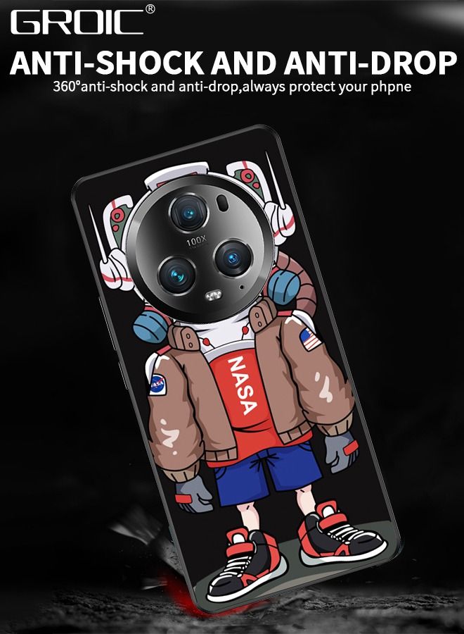 GROIC For Honor Magic5 Pro Case,Cartoon Anime Astronaut Phone Cover,Soft TPU Bumper Shockproof Anti-Slip Protective Shell 6.81‘’ - Image 5