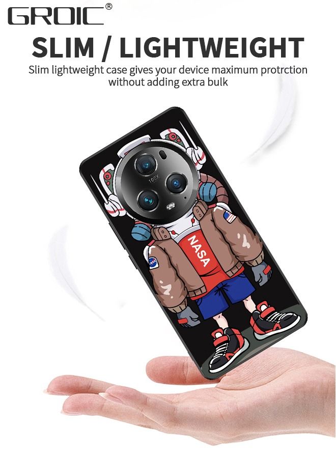 GROIC For Honor Magic5 Pro Case,Cartoon Anime Astronaut Phone Cover,Soft TPU Bumper Shockproof Anti-Slip Protective Shell 6.81‘’ - Image 4