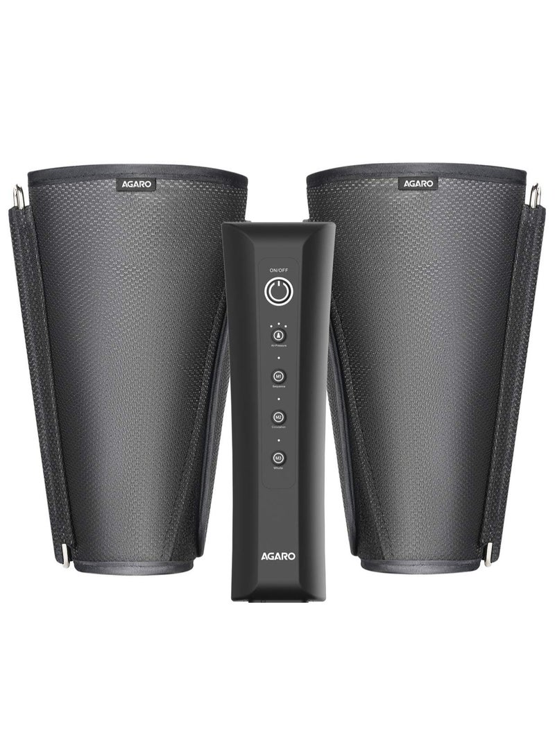 AGARO SMART Air Compression Leg Massager, Foot and Calf Massager Machine with Handheld Controller for Blood Circulation and muscle relaxation." - Image 1