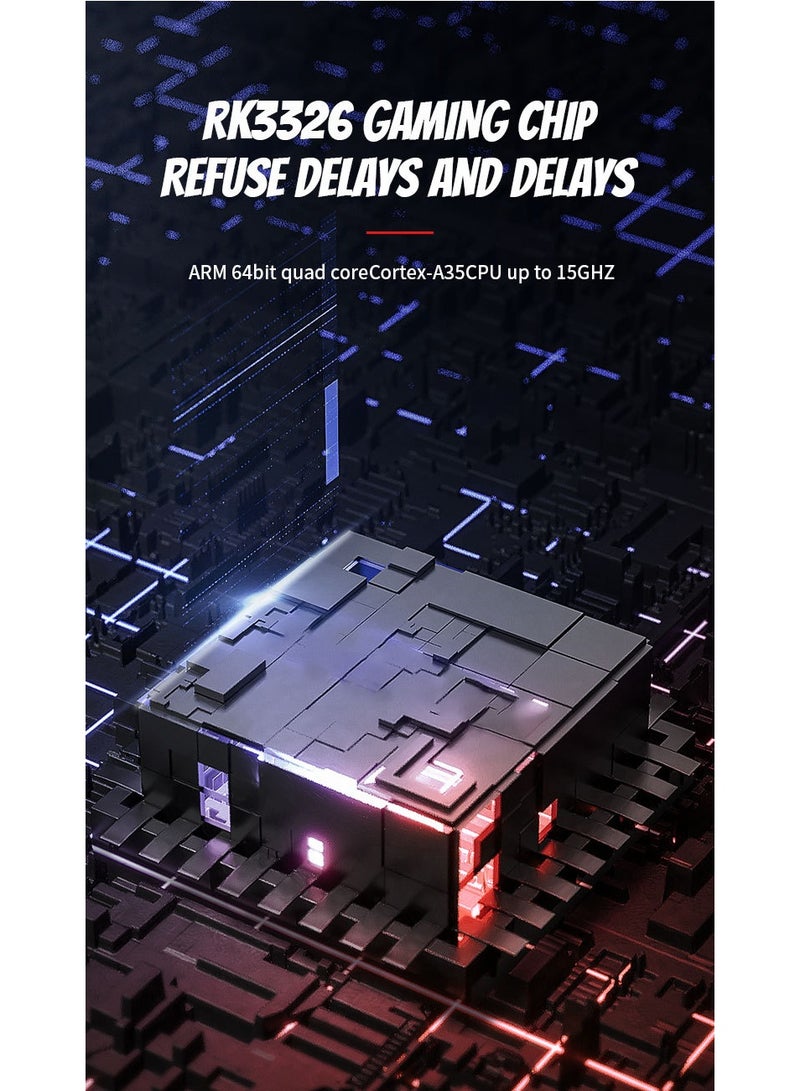 واي آند دي جهاز ألعاب كلاسيكي R35S، جهاز ألعاب محمول مزود بذاكرة 64 جيجابايت محملة مسبقًا بالألعاب، ووظيفة الحفظ والتحميل، وشاشة IPS عالية الدقة مقاس 3.5 بوصة، جهاز محاكاة ألعاب محمول مناسب للعائلة والبالغين وعشاق الألعاب الكلاسيكية. - Image 5