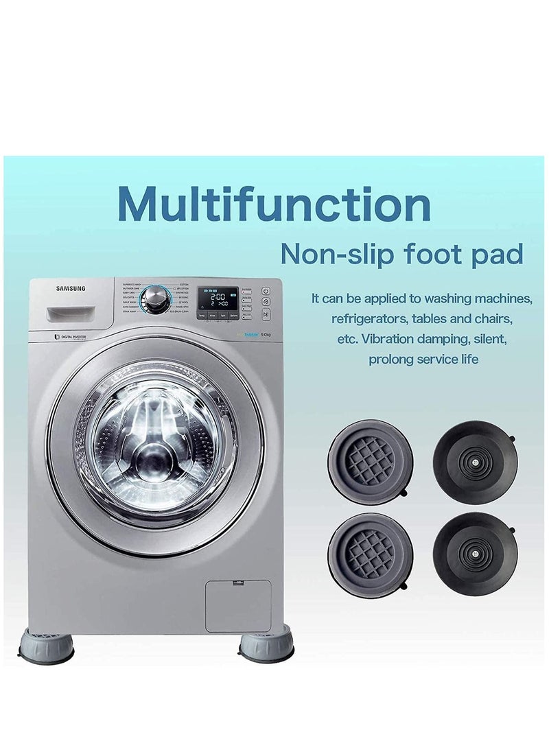 SKY-TOUCH 4 Pieces Anti Vibration Pads Anti Slip Pads For Washer Dryer Washing Machine Stand To Prevent Shifting Shaking Walking  - Image 2