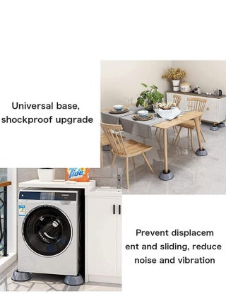 4 Pieces Anti Vibration Pads Anti Slip Pads For Washer Dryer Washing Machine Stand To Prevent Shifting Shaking Walking - view 3