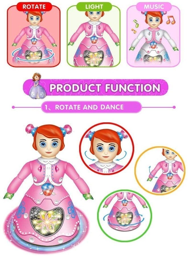 Goyal's Princess Dancing Girl 360° Rotating Musical Dancing Toy with Colorful Flashing Lights - Image 5