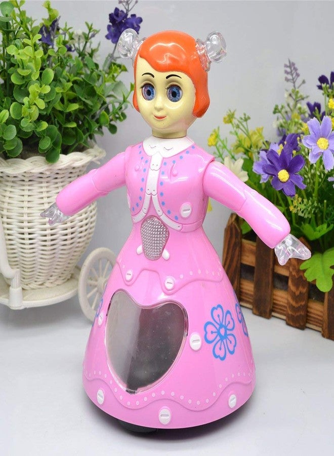 Goyal's Princess Dancing Girl 360° Rotating Musical Dancing Toy with Colorful Flashing Lights - Image 1