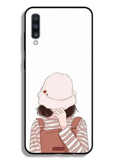 Samsung Galaxy A70 Protective Case Cover Hide Face By Hat