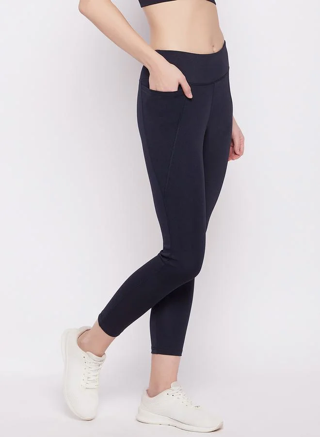 Clovia Clovia Solid Active Tights with Side Pocket