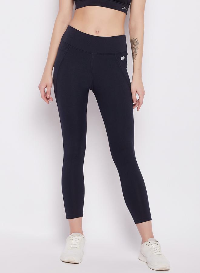 Clovia Clovia Solid Active Tights with Side Pocket  - Image 2