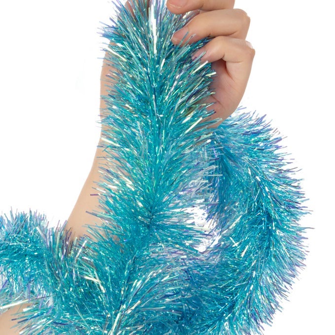 TINSEL GARLAND CHRISTMAS ORNAMENTS PREMIUM POLAR LIGHT FILM GARLANDS FOR DECORATION MULTIPLE COLORS REFLECTIVE CHRISTMAS PARTY DECOR