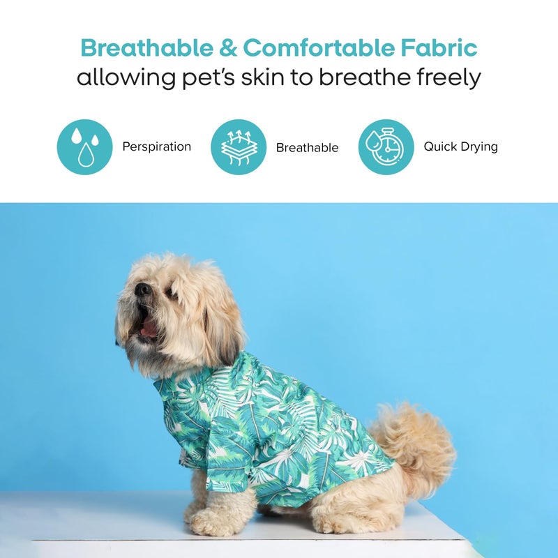 15 BUTTONS Rainforest Print Dog Shirt Pet Clothing, All Season Petwear, Pet Acessories (Recommended Breed - Healthy Golden Retriever, Labrador, German Shephard, Huskey)(3XL) - Image 2