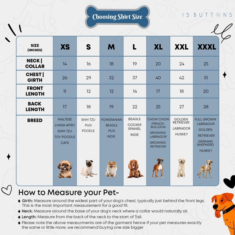 15 BUTTONS Rainforest Print Dog Shirt Pet Clothing, All Season Petwear, Pet Acessories (Recommended Breed - Healthy Golden Retriever, Labrador, German Shephard, Huskey)(3XL) - Image 3