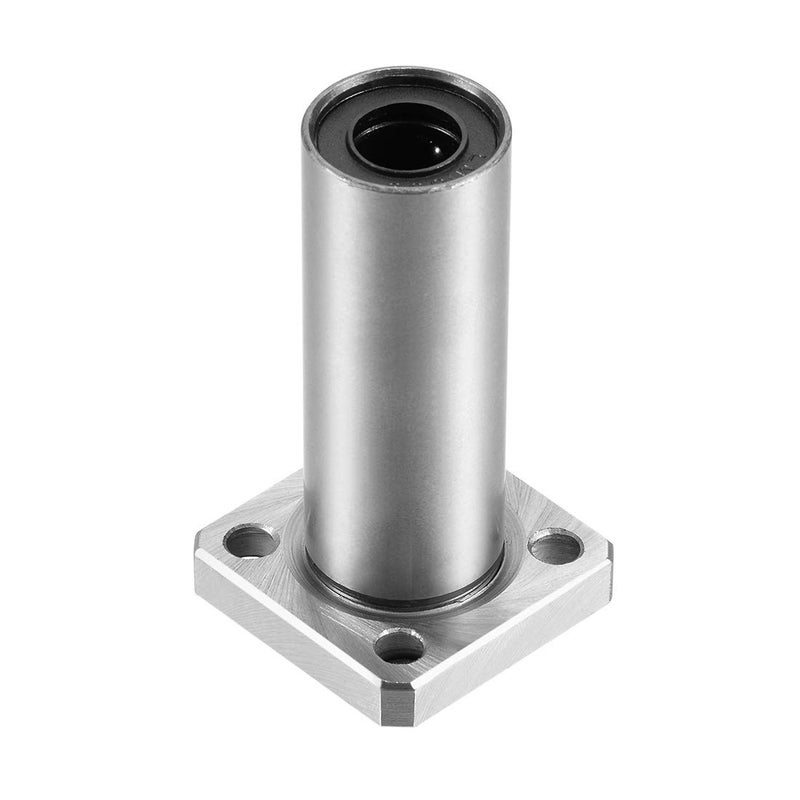 uxcell LMK10UU Extra Long Square Flange Linear Ball Bearings, 10mm Bore Dia, 19mm OD, 55mm Length - Image 1