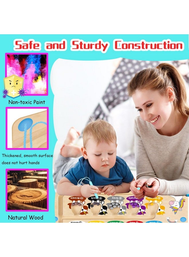 HONGID Magnetic Color And Number Mazeuniorn Gifts For Girlsmontessori Toys For 2 3 4 5 Year Oldlearning Educational Sensory Toys For Toddlers And Kids Boys Girls Stocking Stuffers For Kids - Image 4