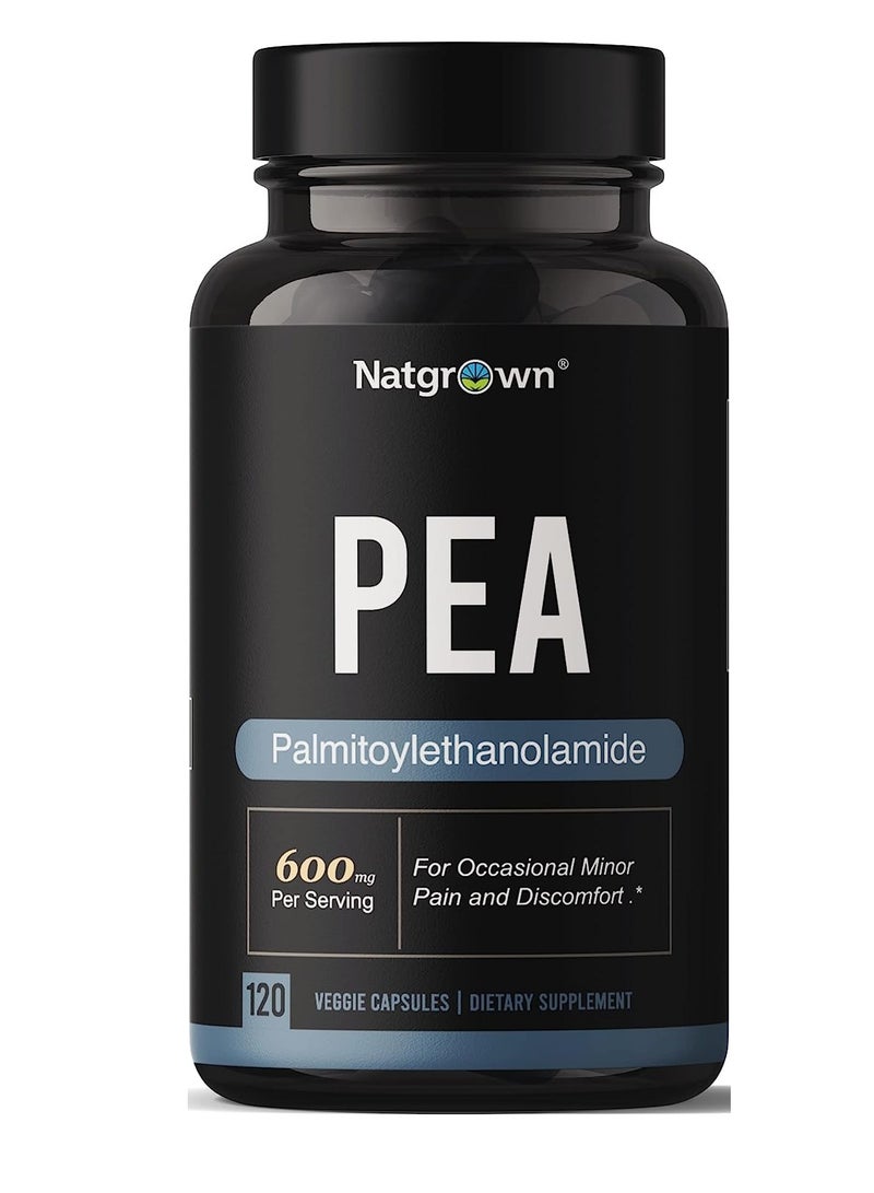 Natgrown Palmitoylethanolamide Pea Supplement 600 mg 120 Capsules