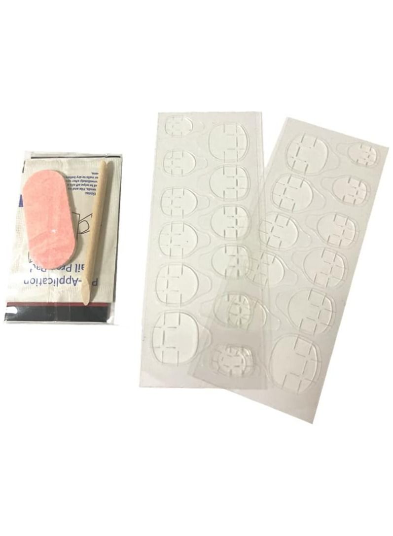 بلومنغ تايم 24 نصائح أظافر، أظافر صناعية قصيرة، أظافر صناعية، تغطية كاملة، أظافر طبيعية بيضاء - Image 3