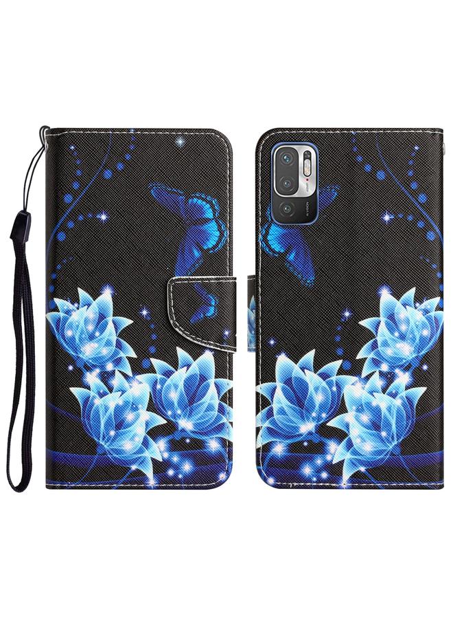 Case For Xiaomi Redmi Note 10 5G Colored Drawing Leather Phone Case