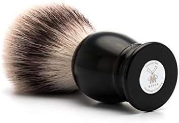 MHLE Classic Large Black Silvertip Fibre Shaving Brush - Image 2
