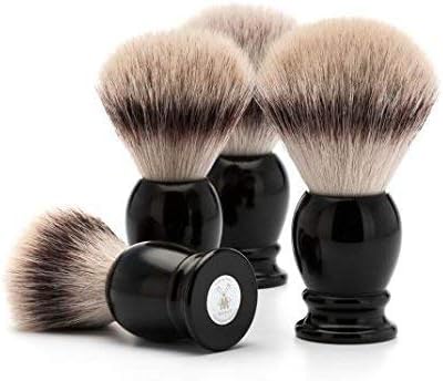 MHLE Classic Large Black Silvertip Fibre Shaving Brush - Image 3