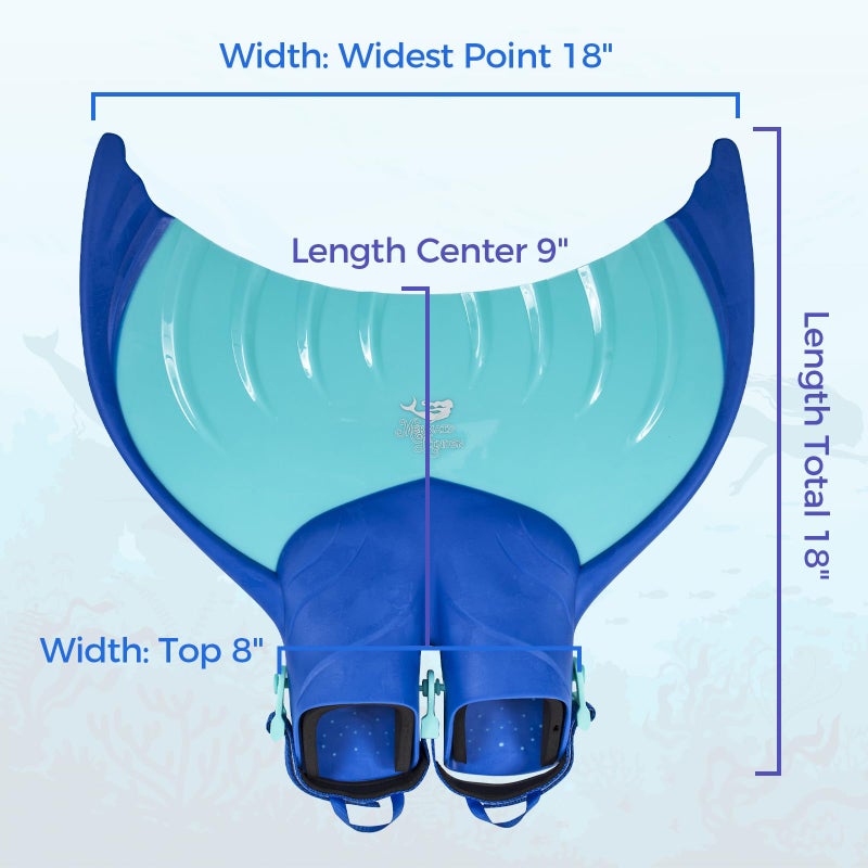 Body Glove 14499-Blue Mermaid Linden Monofin-Blue - Image 5